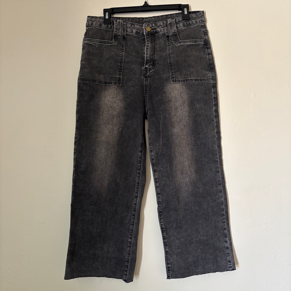 AllaBreve Women’s Wide Leg Denim Jeans, Size 12